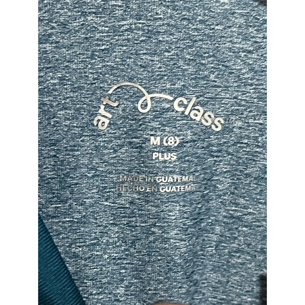 Art Class Boys Swim Shirt Teal Long Sleeve Size M 8 Plus